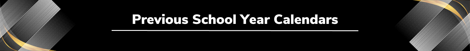 Previous School Year Calendars
