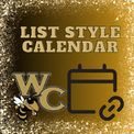 List Style Events Calendar