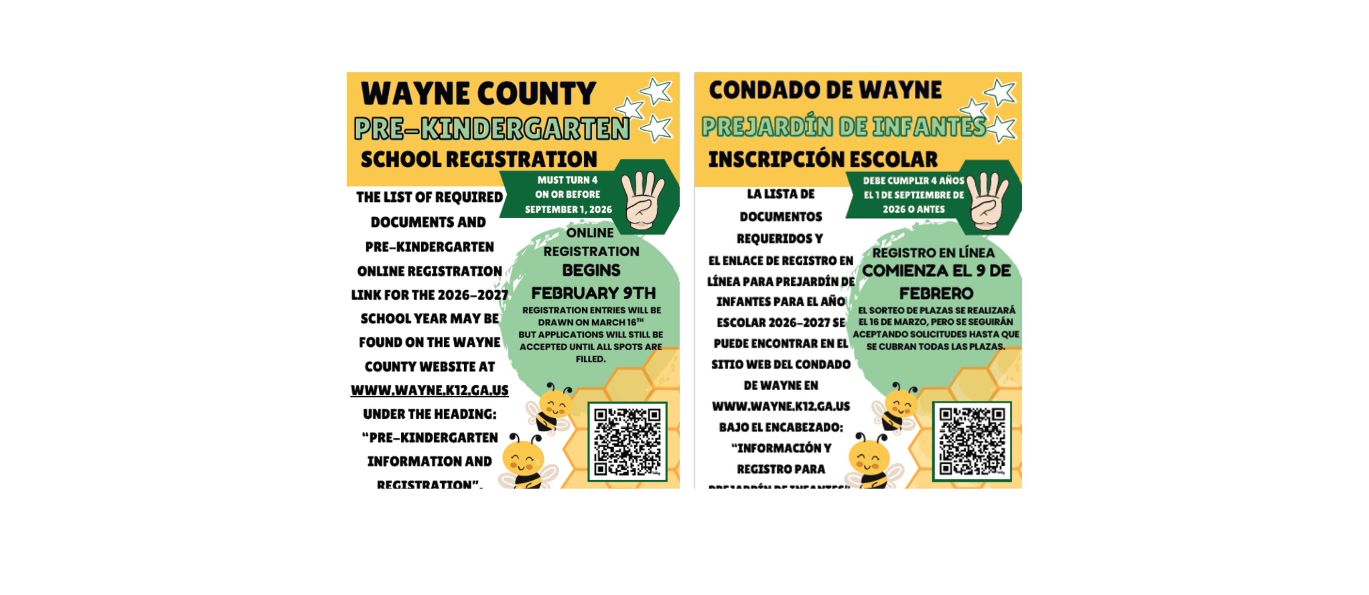 PreK Registration Flyer
