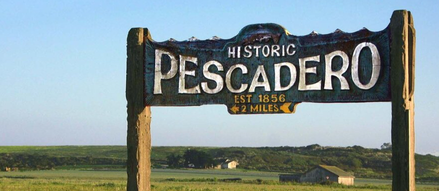 Pescadero Town Sign