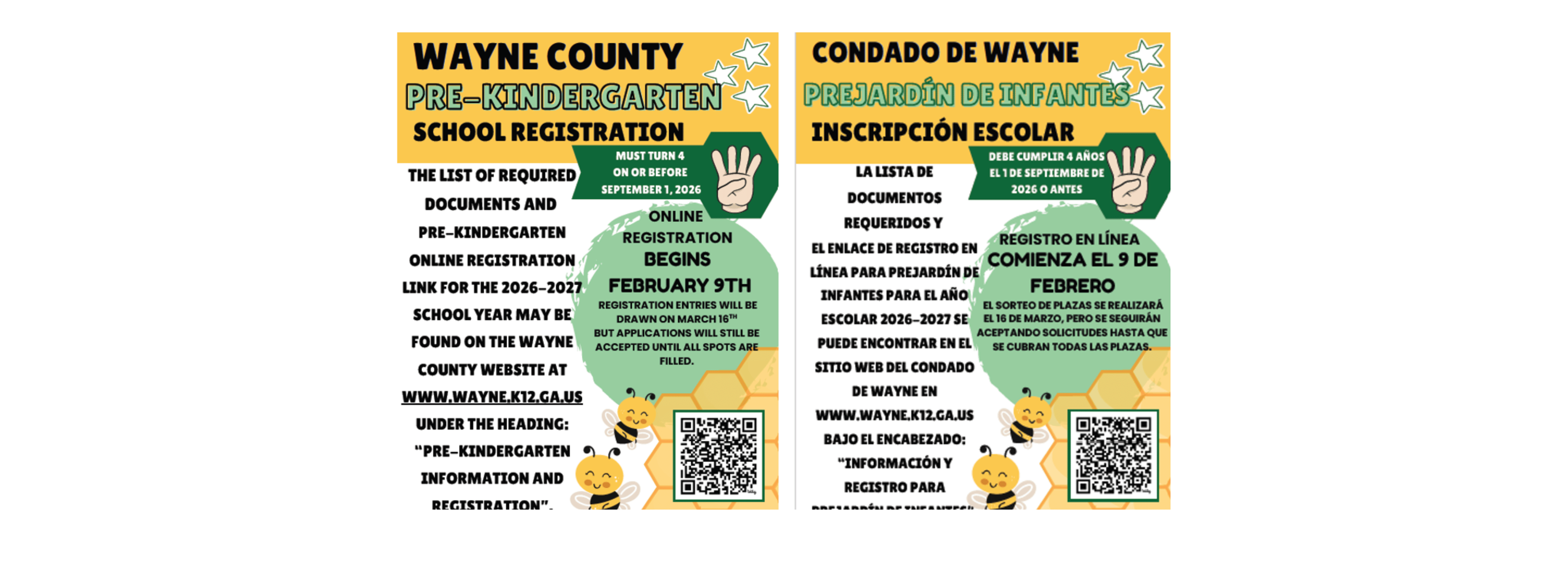 PreK Registration Flyer