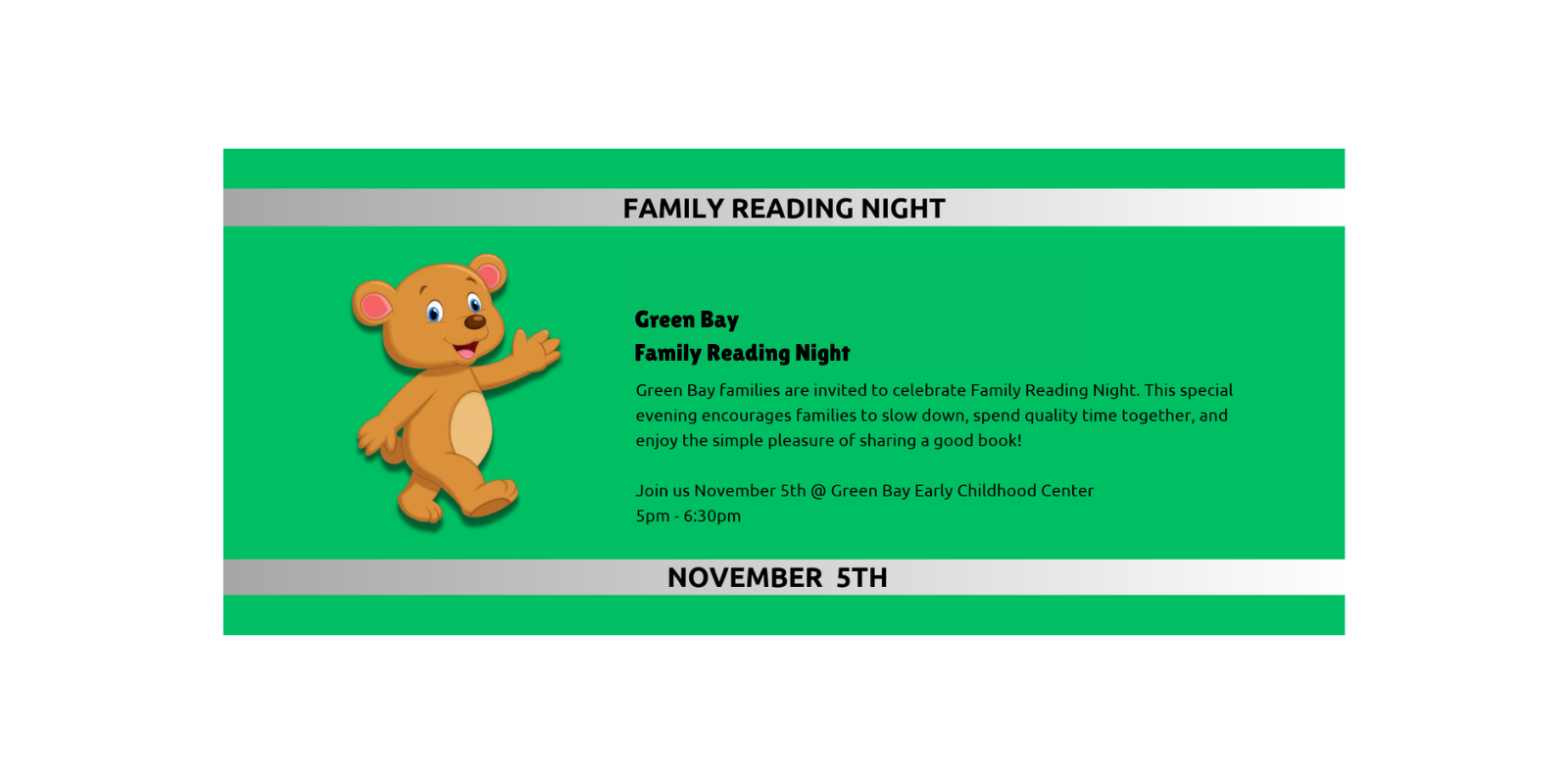 Green Bay Reading Night