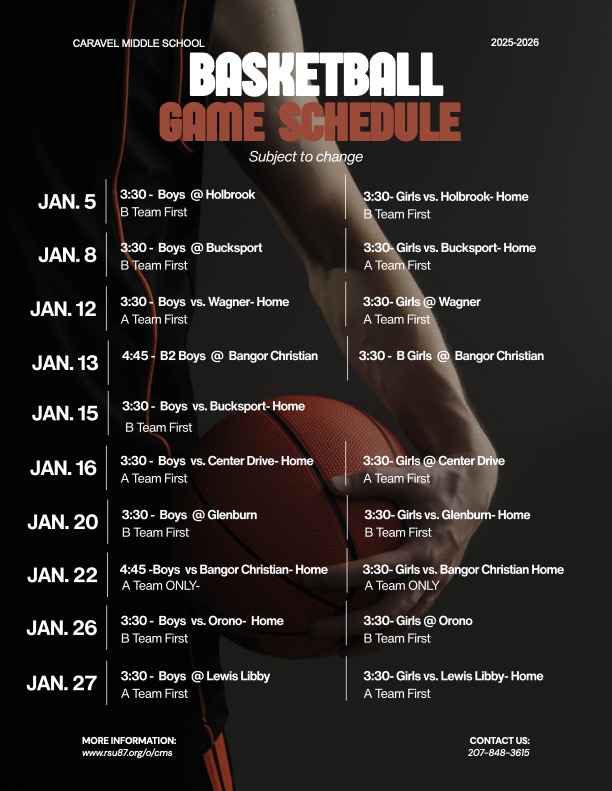 Basketball schedule 1