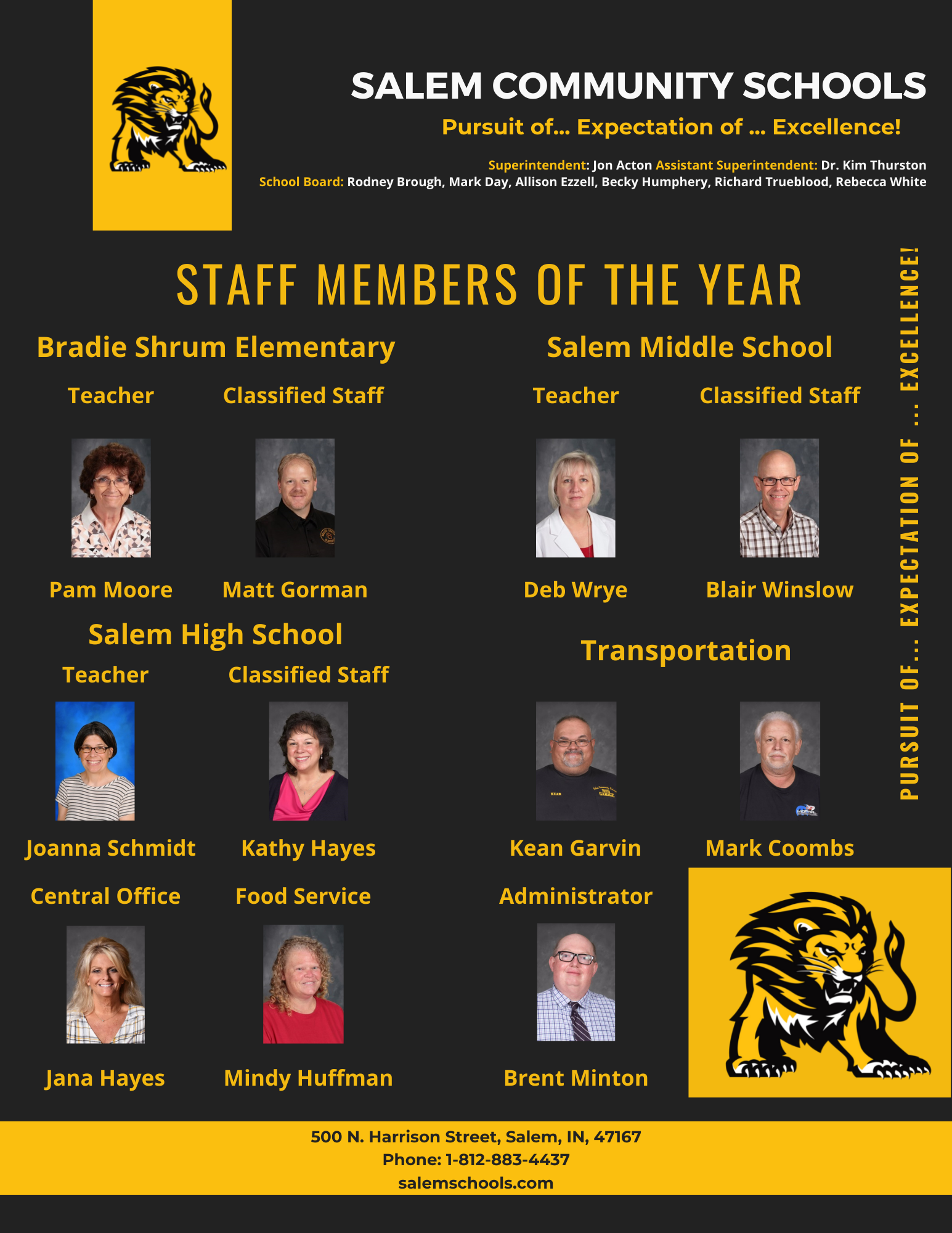 Staff of the year
