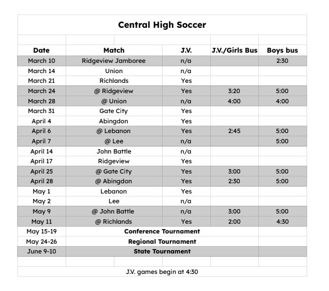 b soccer sched