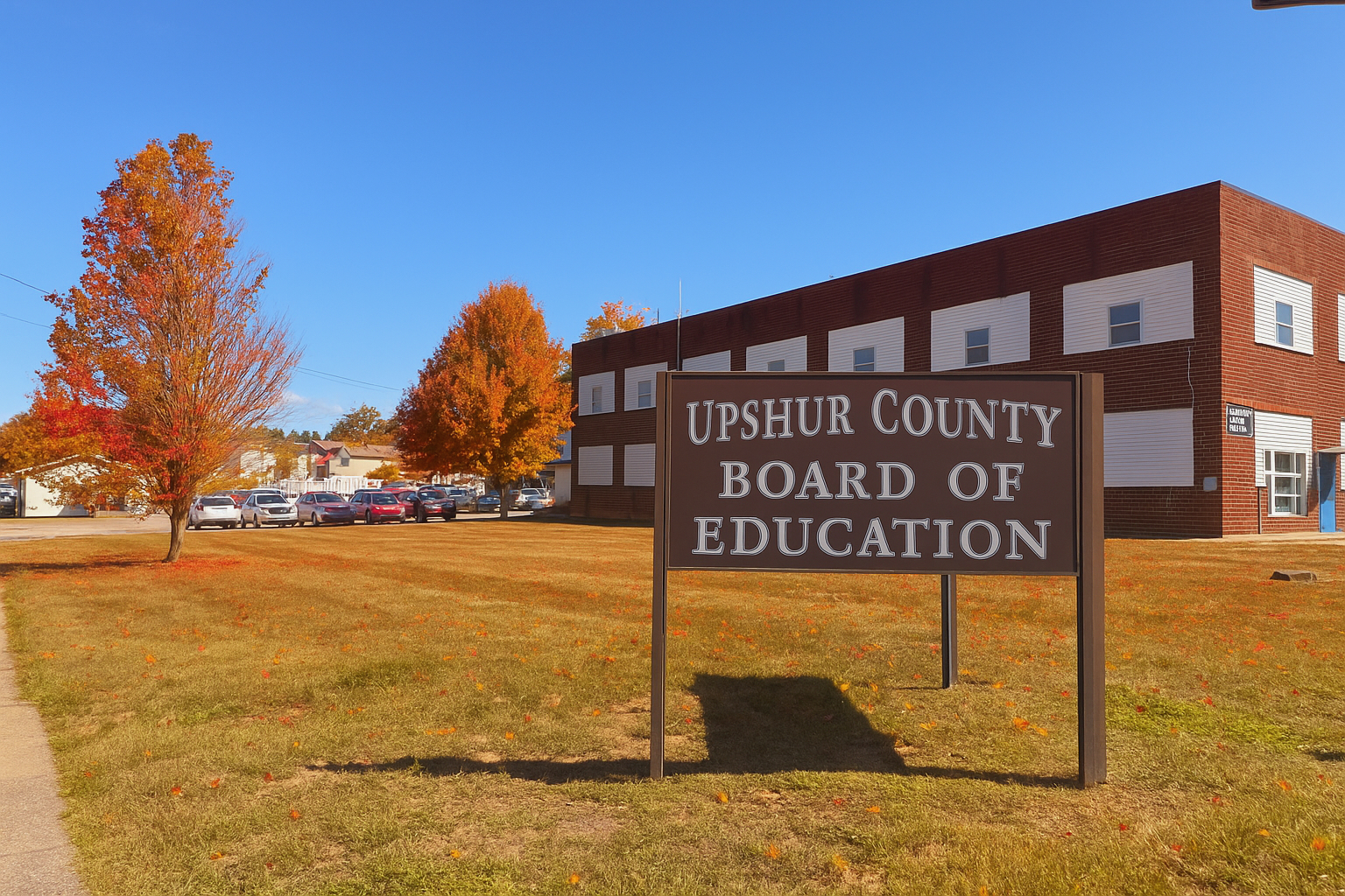 Fall theme picture of the Upshur County Board of Education