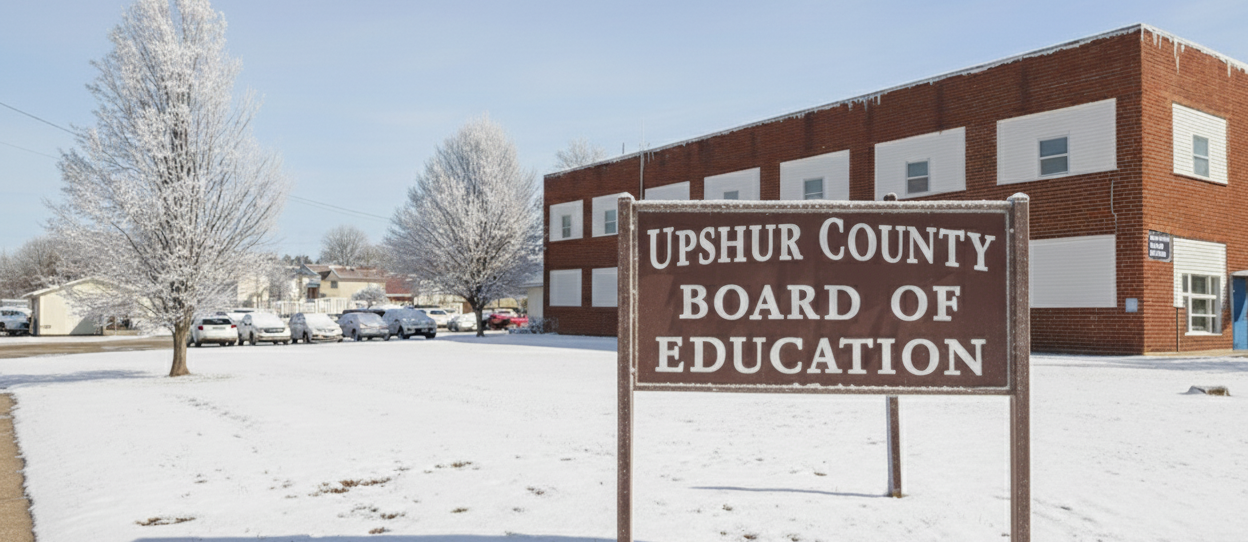 Photo of the Upshur County Board of Education in winter