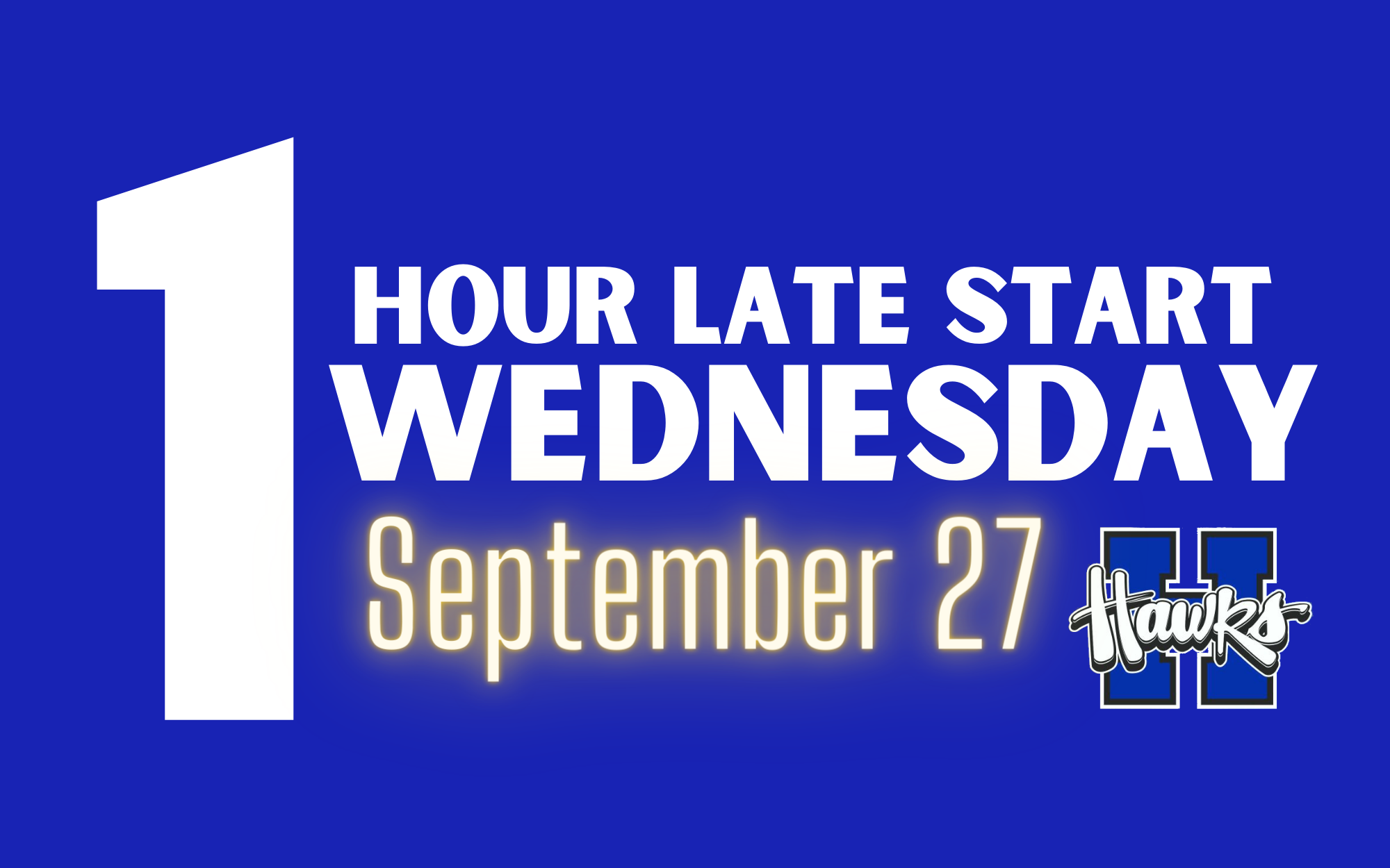 late start wed 9/27
