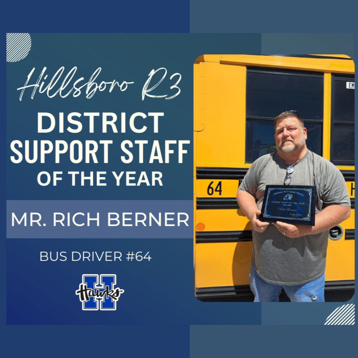 Rich Berner, Support Staff of the Year 