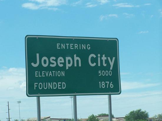 Entering Joseph City Sign