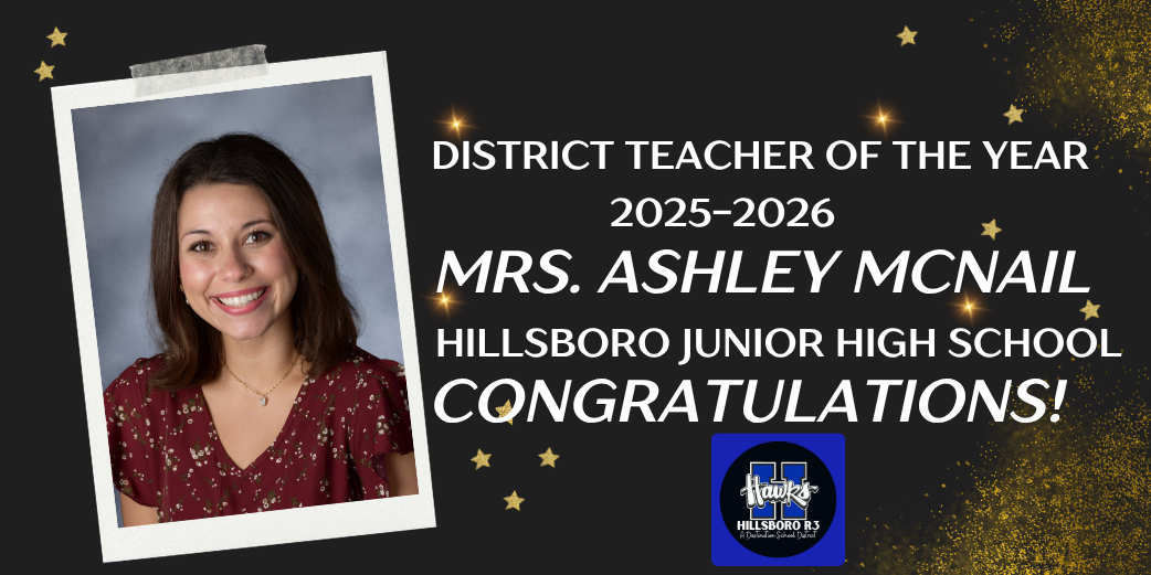 Ashley McNail District Teacher of the Year 2025-2026