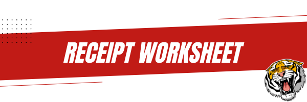 Deposit Receipt Worksheet