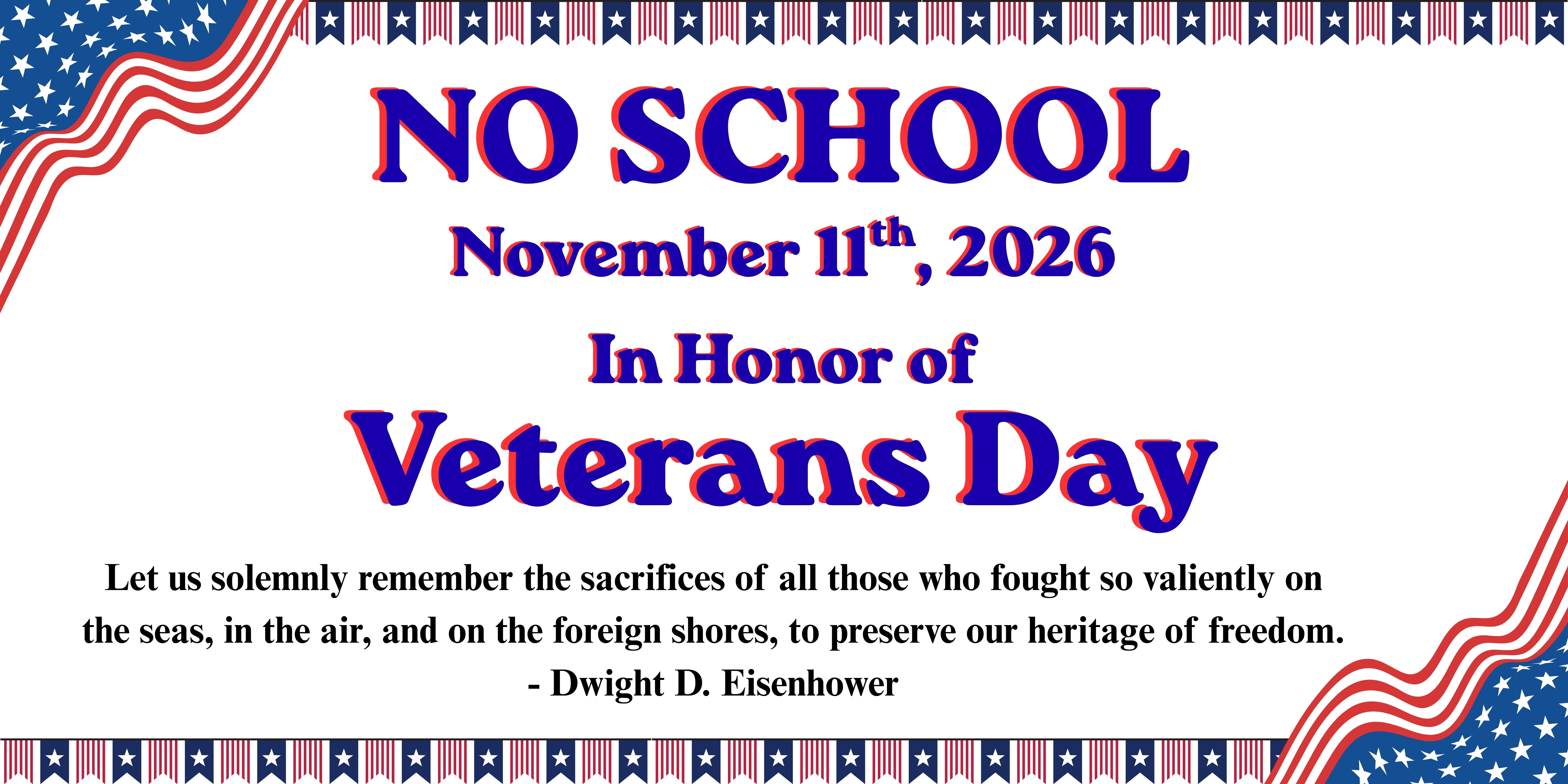 No School - Veterans Day