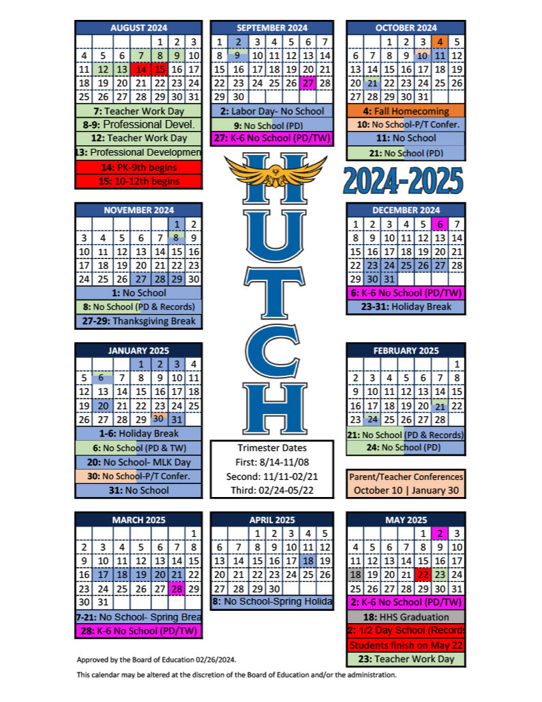 Check the Calendar Hutchinson Public Schools