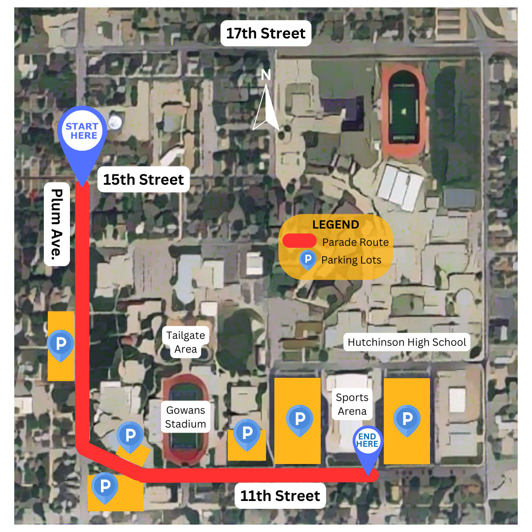 Homecoming 2024 parade map