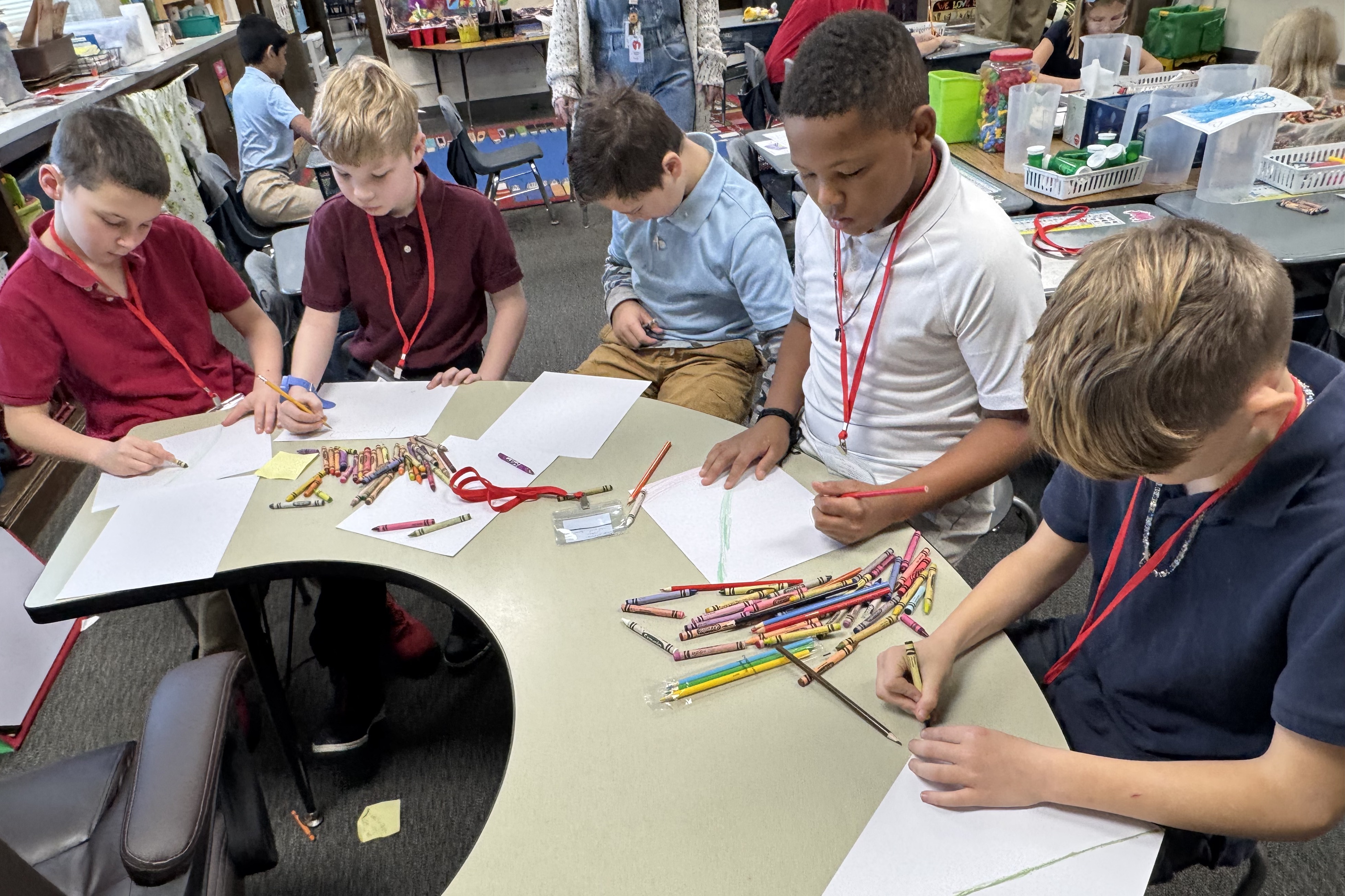 Allen STEM students participate in drawing