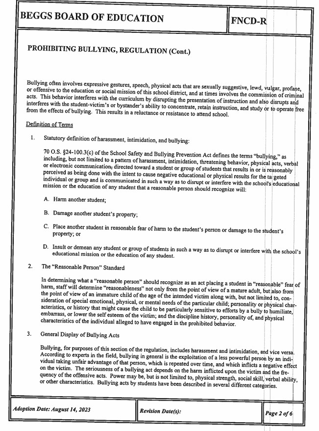 Bullying Policy Page 4 