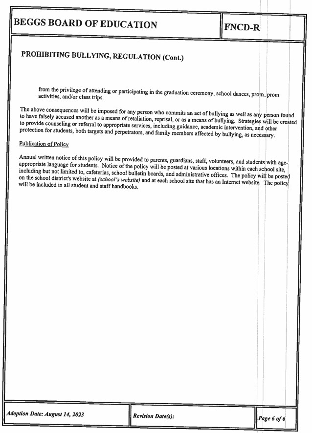 Bullying Policy Page 8