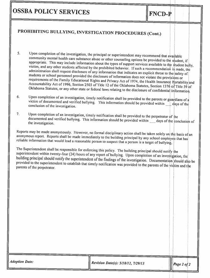Bullying Policy Page 10