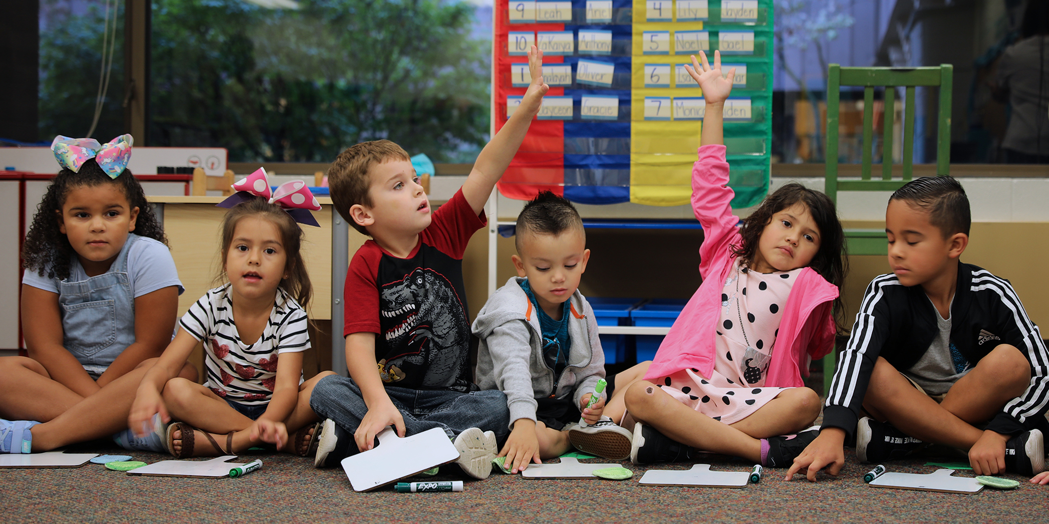 students in class