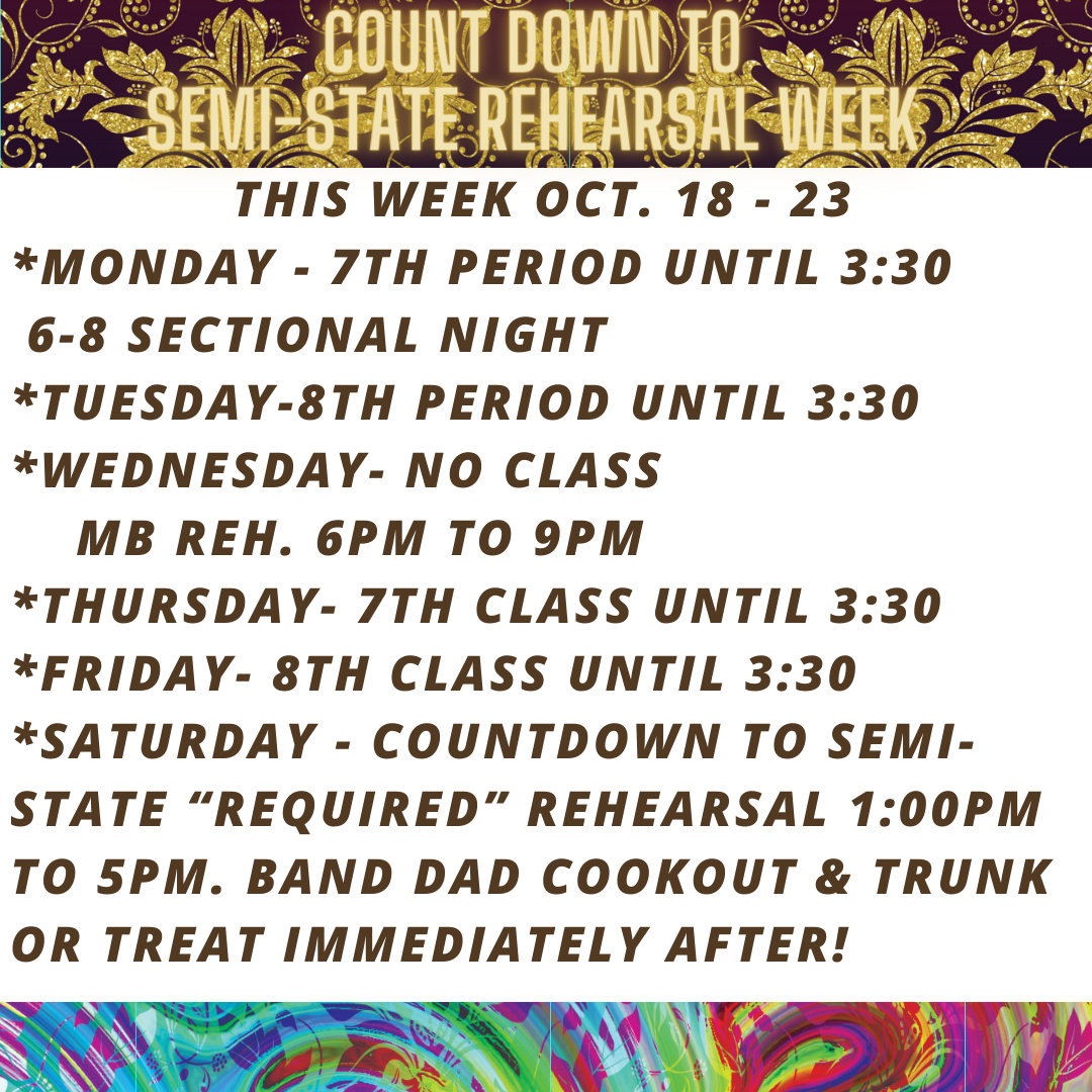 Week of Aug. 9 to 13