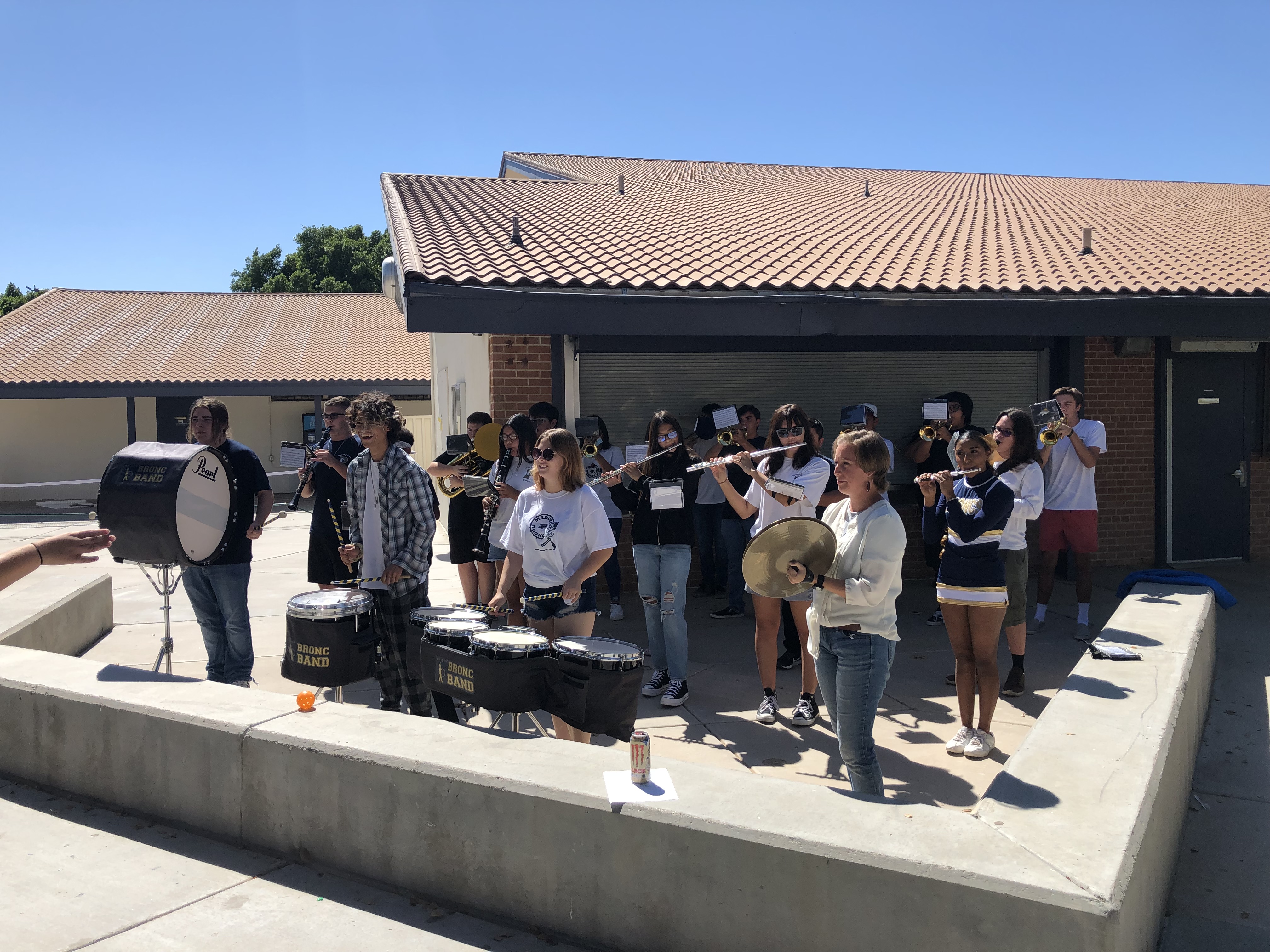 PHS Band playing during lunchtime
