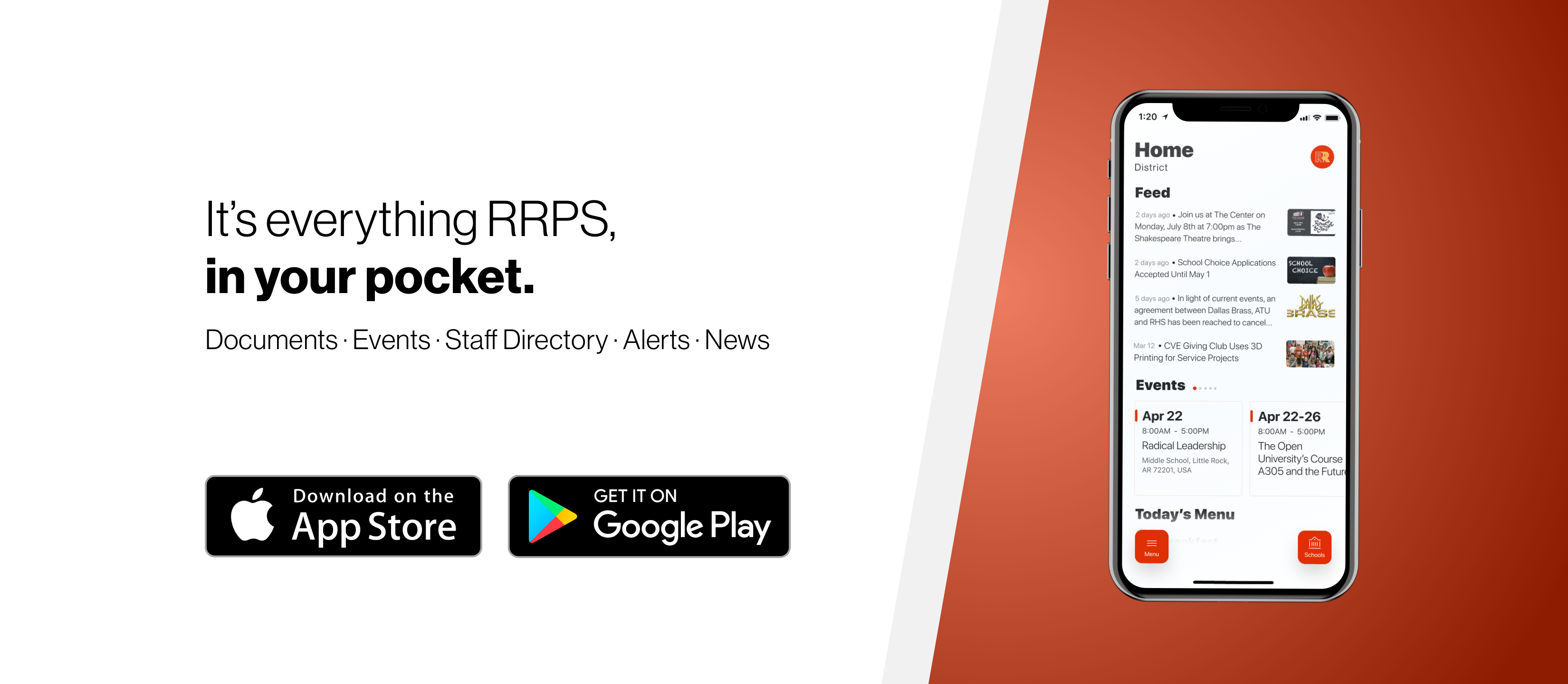 Image of the RRPS website mobile app