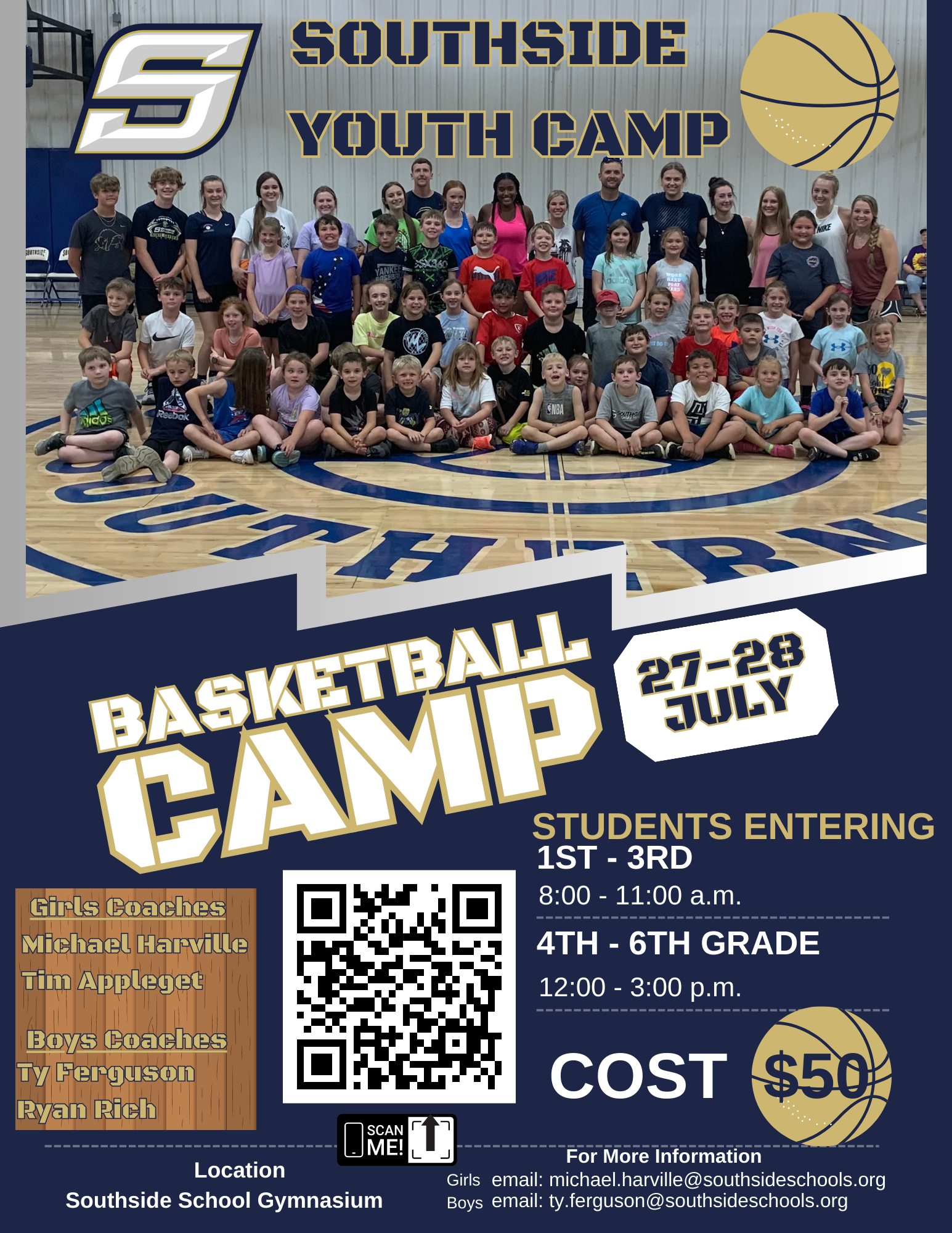 peewee basketball camp flyer