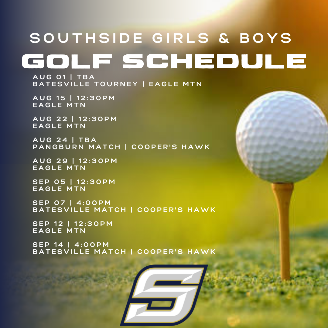 Golf schedule