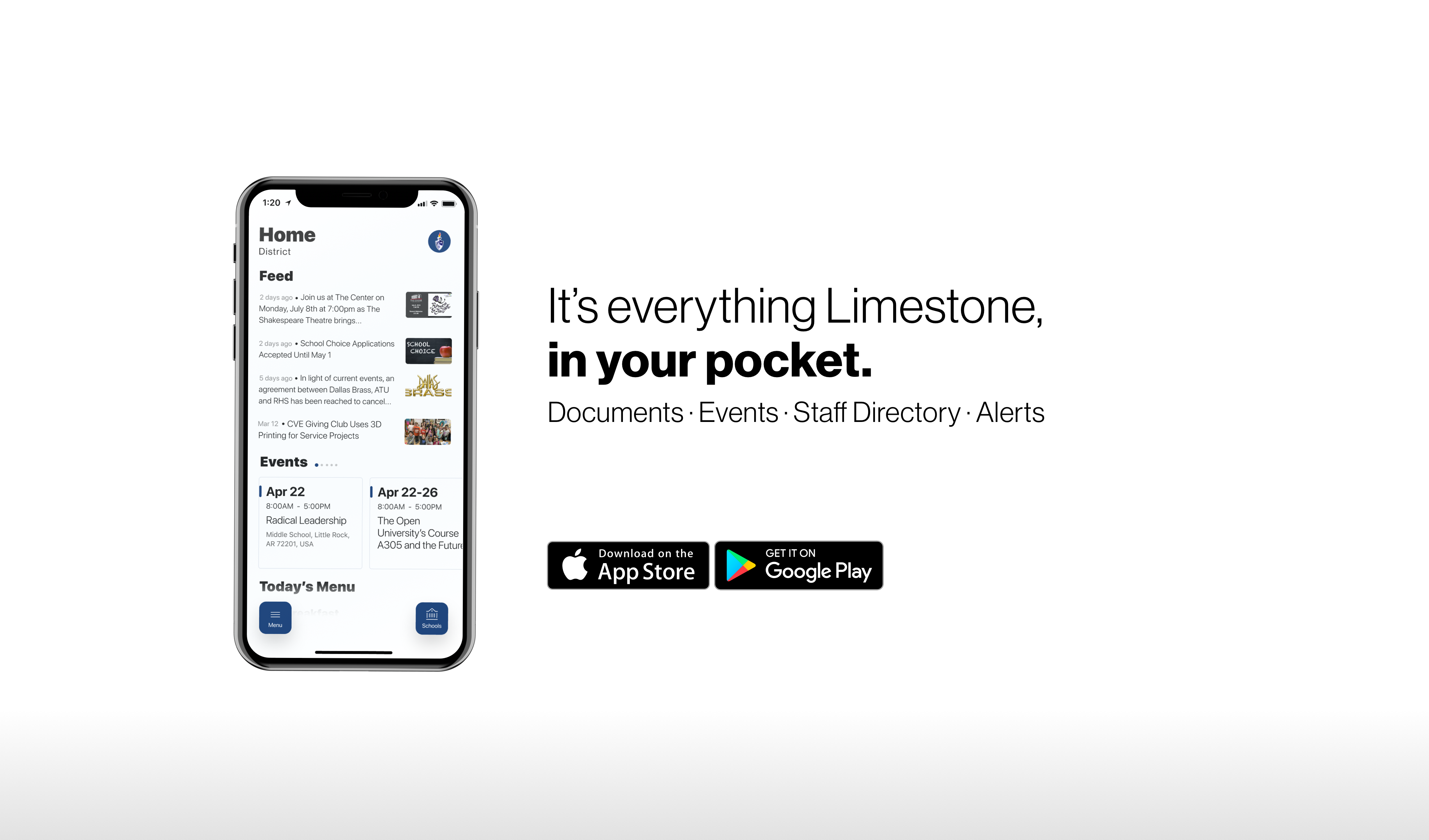 Everything Limestone, in your pocket.