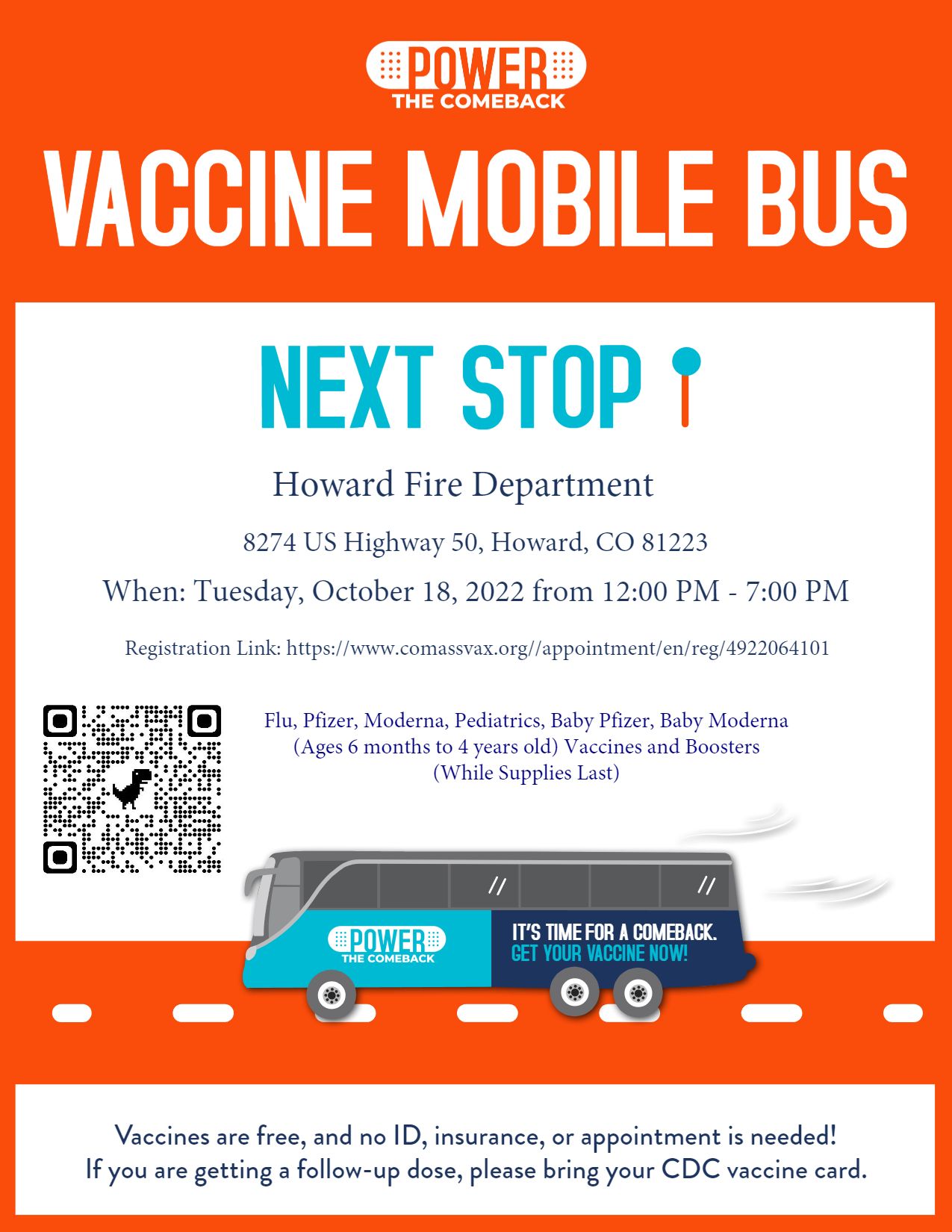 Vaccine Mobile Bus Howard Stop 10/18/2022