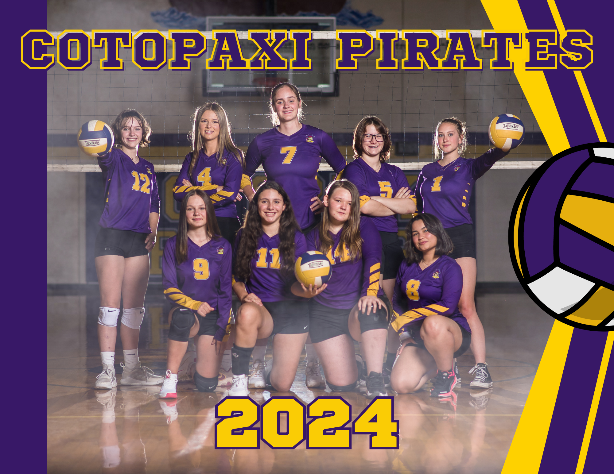 HS pirate volleyball team