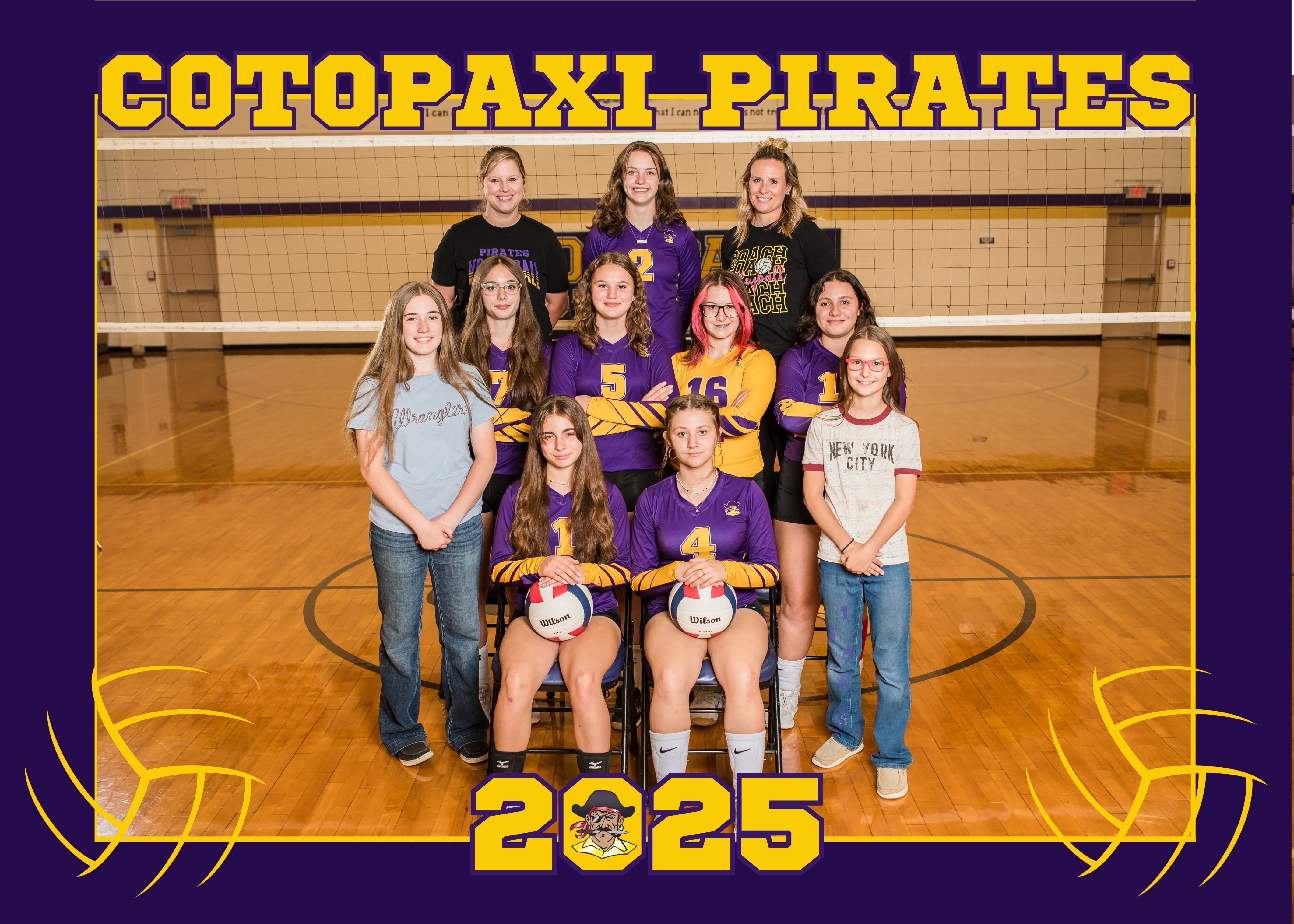 HS pirate volleyball team
