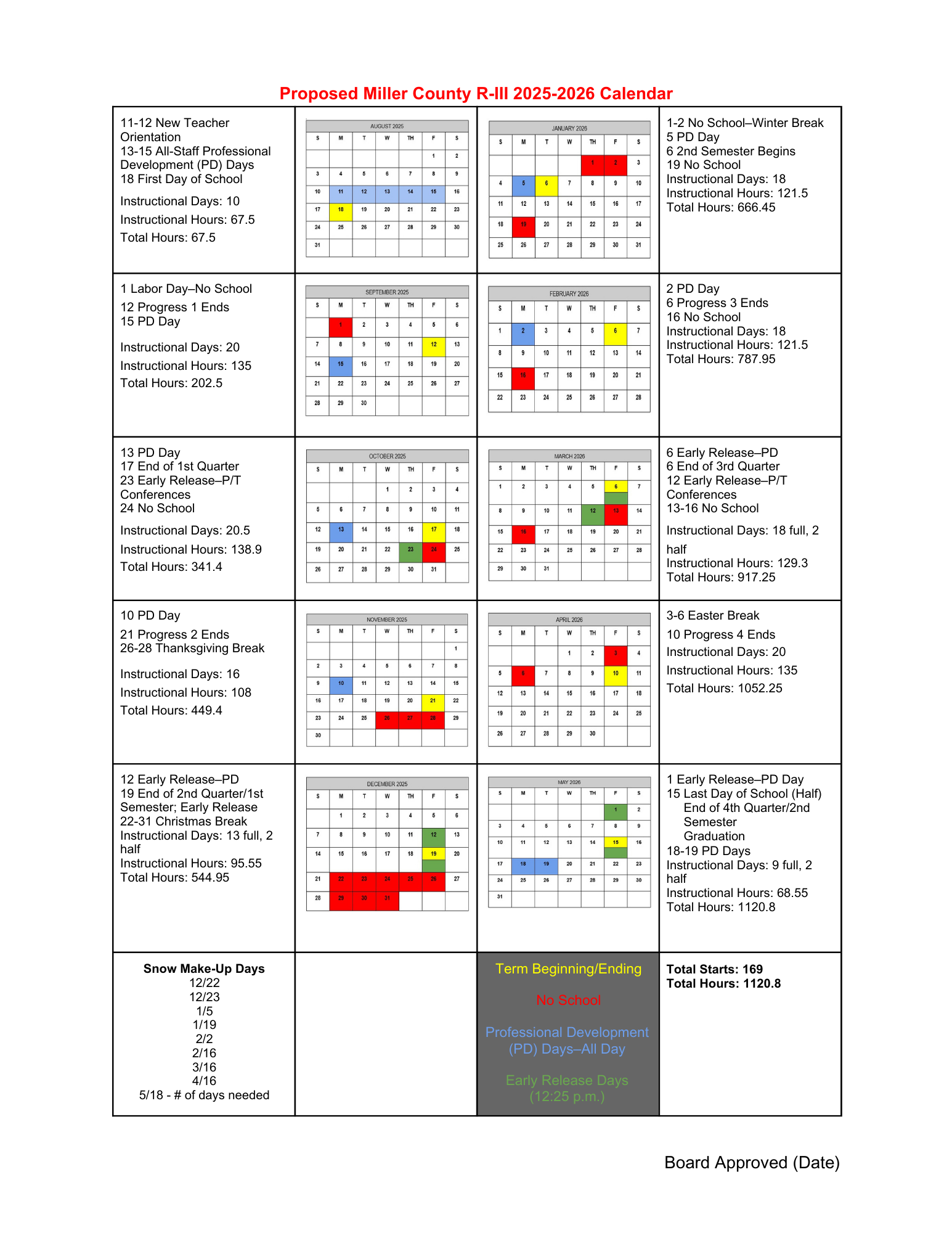 2025-26 Calendar