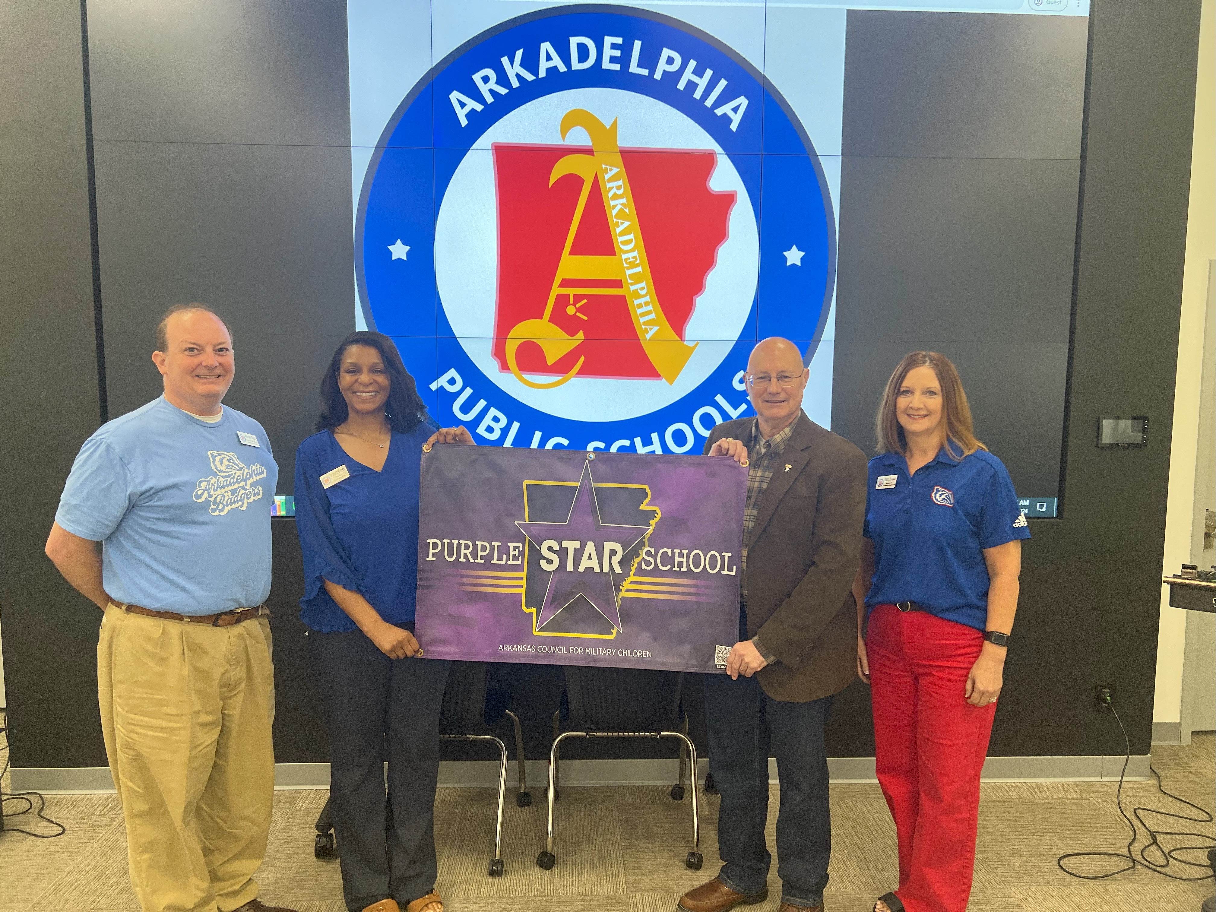 Purple Star School Banner for Goza Middle School