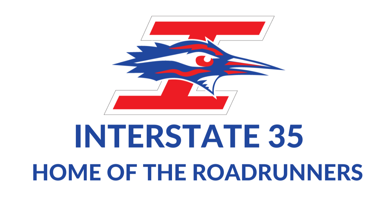 Image that says "Interstate 35 Home of the Roadrunners"