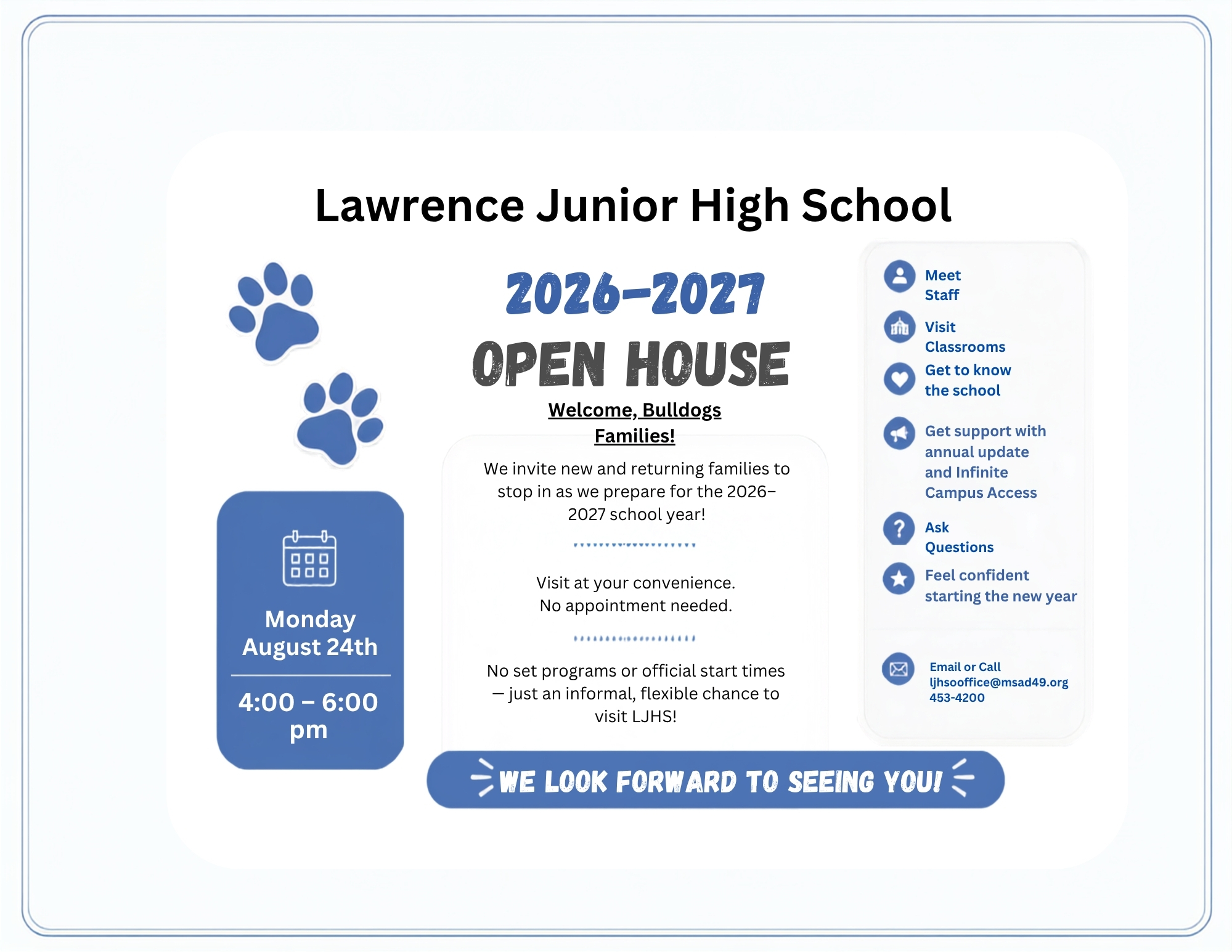 Open House 2026-2027