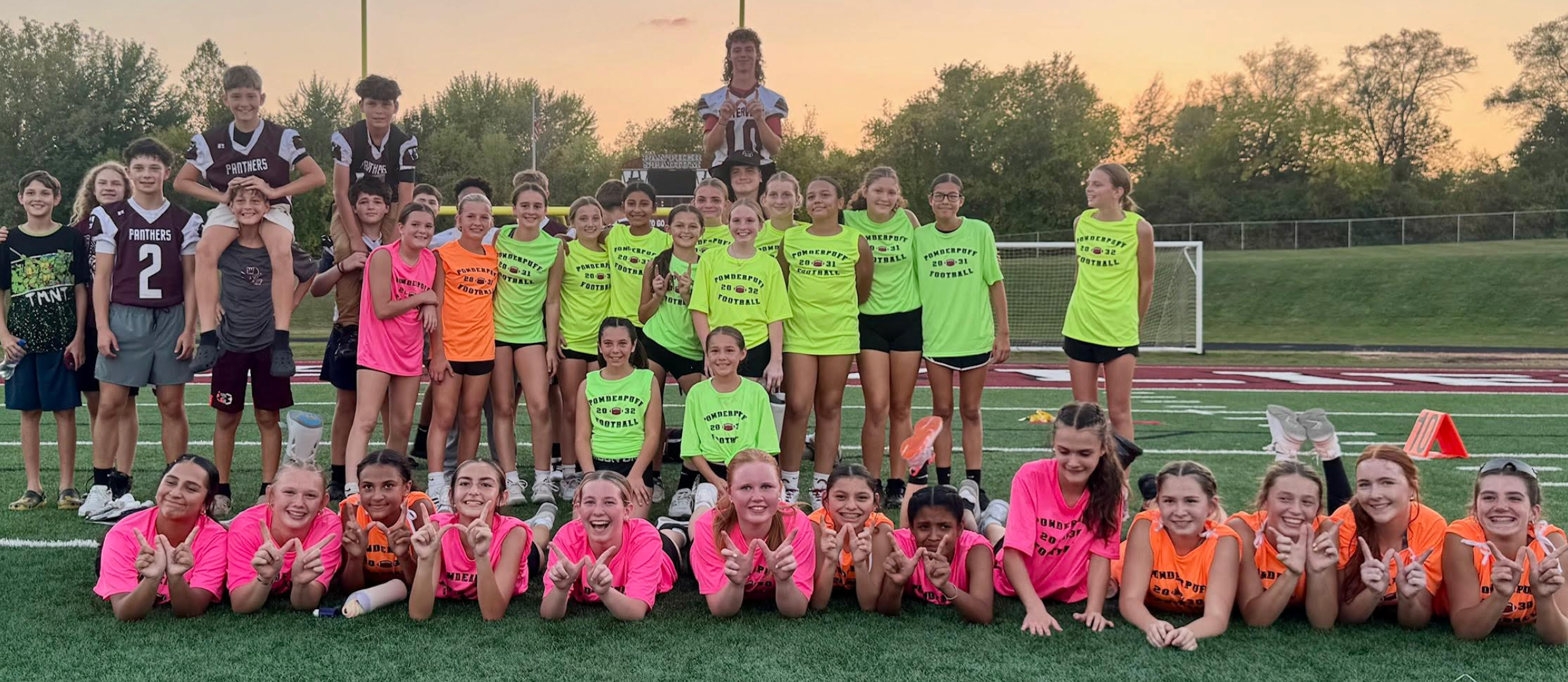 Powderpuff Football participants