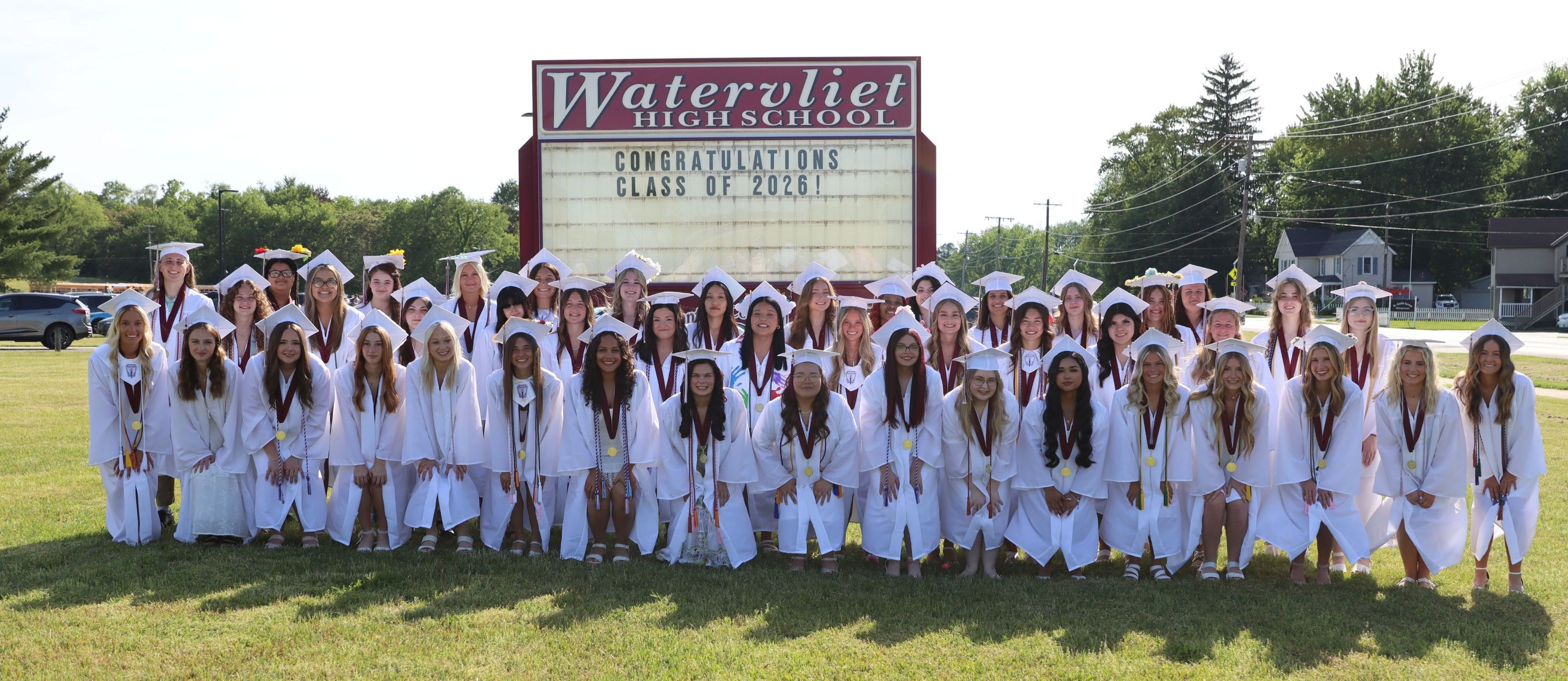 Girl Graduates Group Photo 