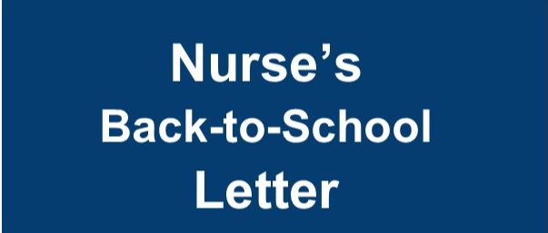 Nurse's Back-To-School Letter