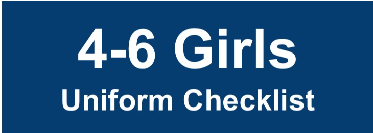 Fourth - Sixth Grade Girls Uniform Checklist