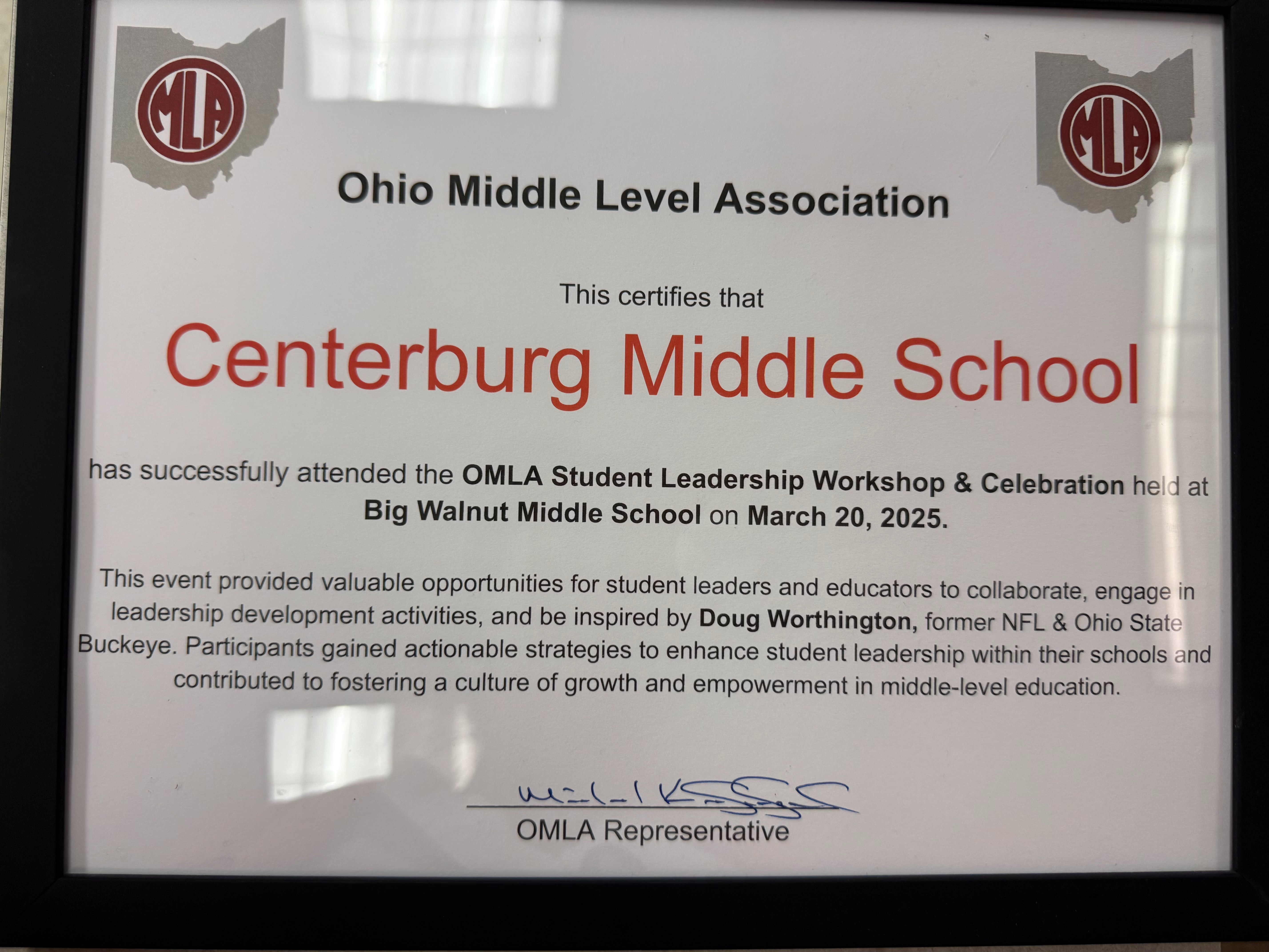 Leadership Conference Certificate