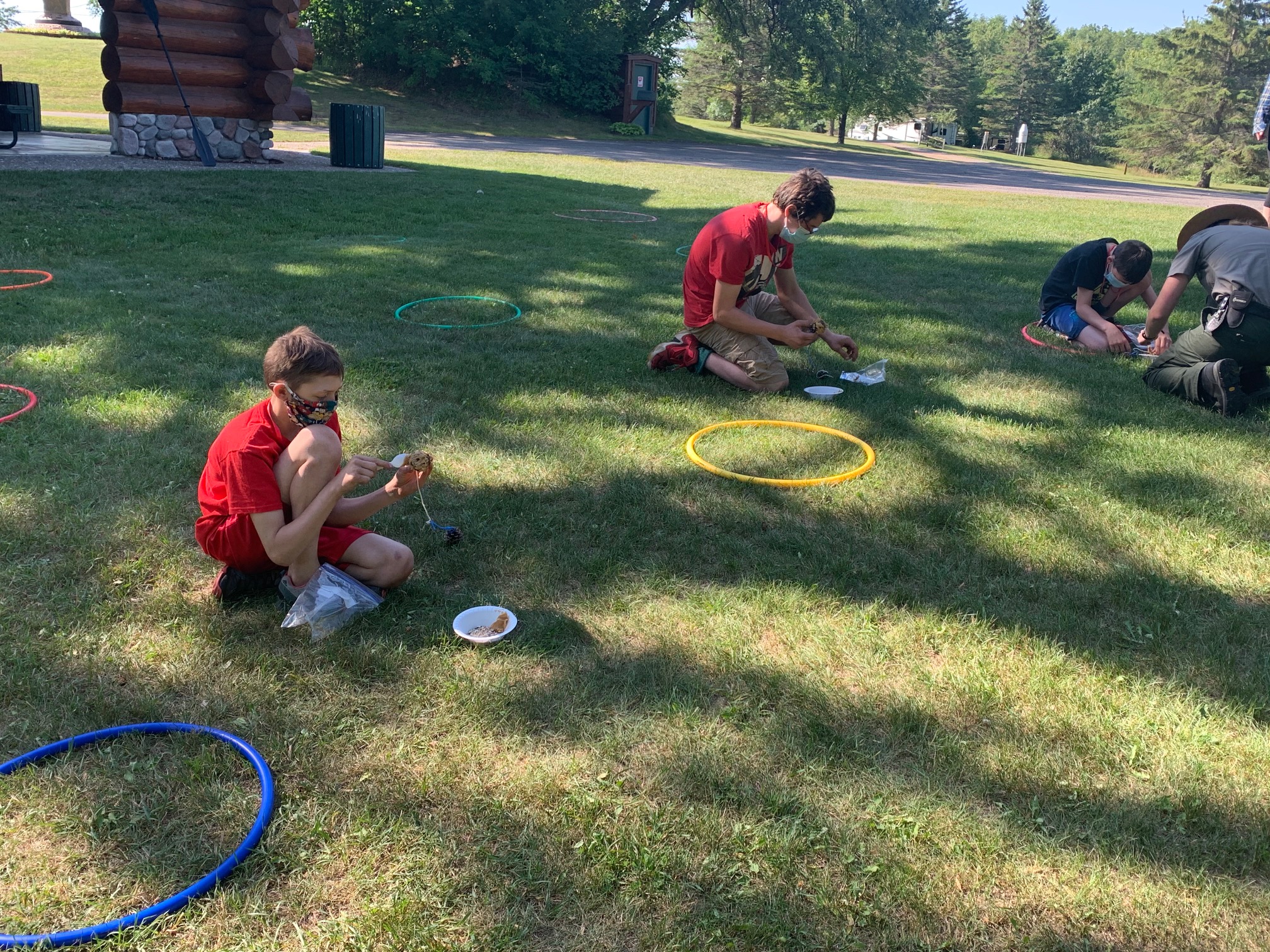 Pine Cone Bird Feeders