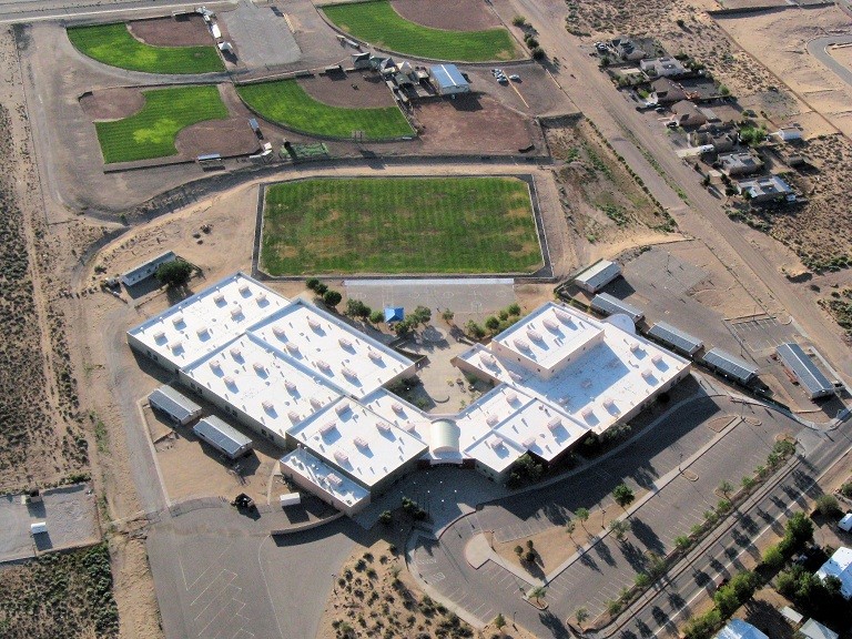 Aerial image of Eagle Ridge Middle School campus