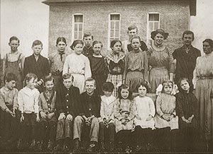 Pittsboro One Room School Class of 1911