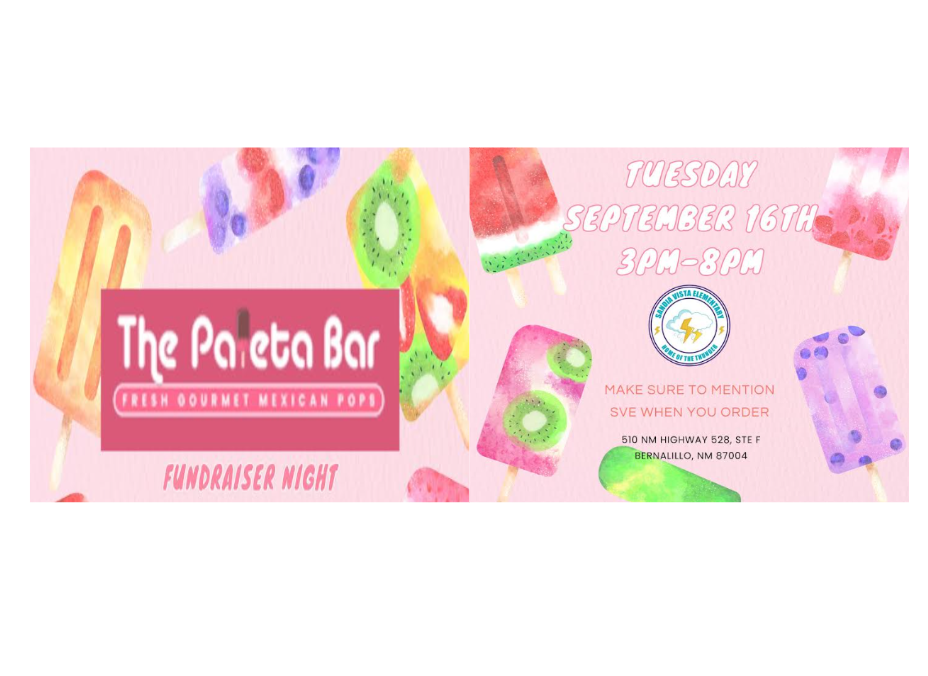 Paleta Bar Fundraiser