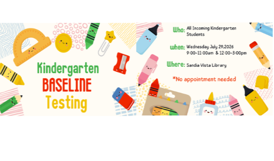Kindergarten Baseline Testing