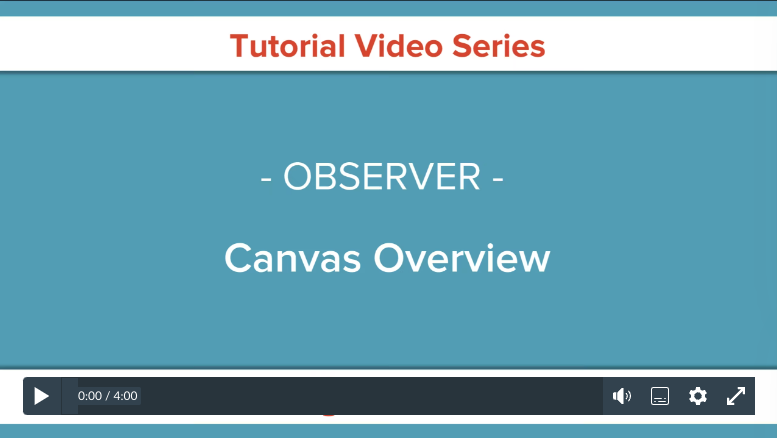 Canvas Overview for Observers Video