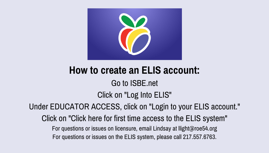 How to set up an ELIS account