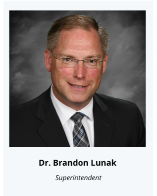 Dr. Brandon Lunak Superintendent